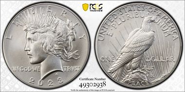 2023 $1 Peace Dollar MS69