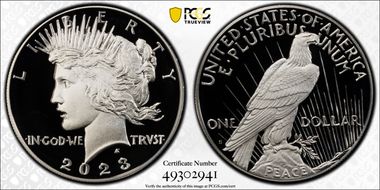 2023-S $1 Peace Dollar PR70DCAM