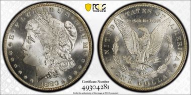 1880/9-S $1 MS68