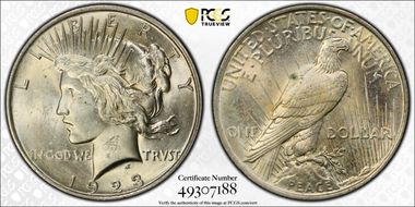 1923 $1 MS63