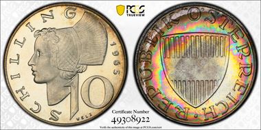 1965 10 Sch KM-2882 Ag PR67CAM