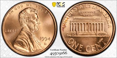 1994-D 1C MS68RD