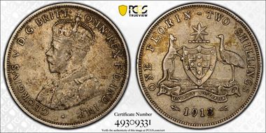 1913 Florin VF35