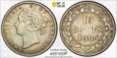 1865 10C VF35
