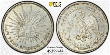1909-Mo GV Peso KM-409.2 AU55