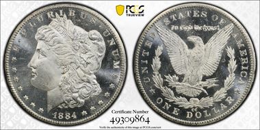 1884-CC $1 MS66DMPL