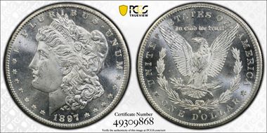 1897-S $1 MS66