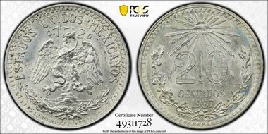 1937-M 20C KM-438 MS64