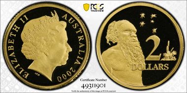 2000 $2 PR70DCAM