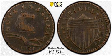 1786 NJ 1/2P M. 21-O, Mane Punch Before Ears VF25BN