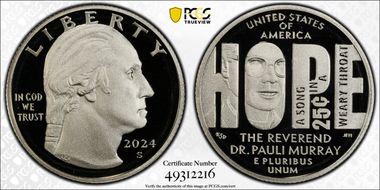2024-S 25C Rev. Dr. Pauli Murray First Strike PR70DCAM