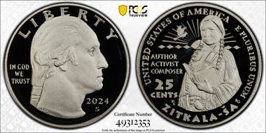 2024-S 25C Zitkala-Ša First Strike PR70DCAM