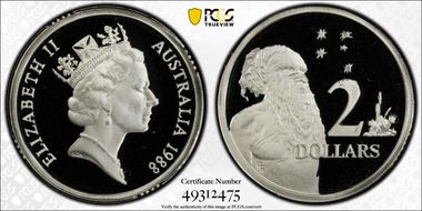 1988 $2 Silver PR70DCAM