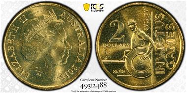 2018 $2 Invictus Games MS66
