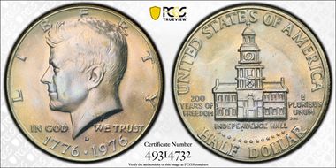 1976-D 50C Clad MS65