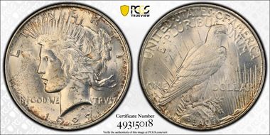 1927-D $1 MS64
