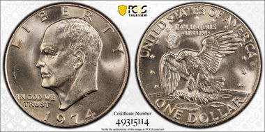 1974-D $1 MS64