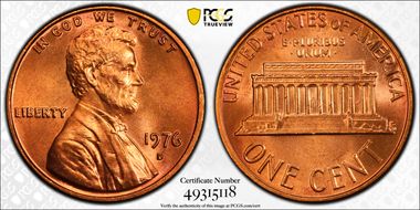 1976-D 1C MS64RD