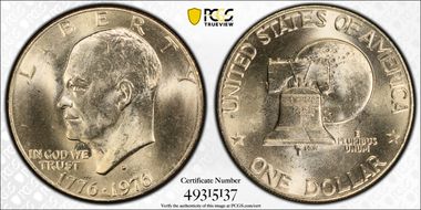 1976-D $1 Type 2 MS65