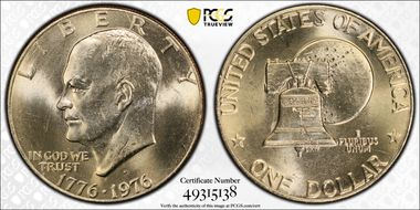 1976-D $1 Type 2 MS65