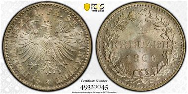 1866 Kreuzer MS67