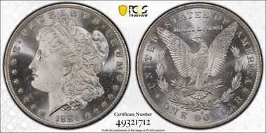 1884-O $1 MS67+ 