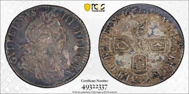 1697 6D S-3538 3rd Bust Large Crowns AU58