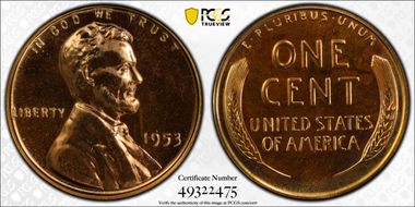 1953 1C Re-Engraved Design, FS-402 PR66RD