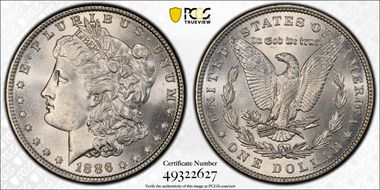 1886 $1 MS64