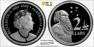 2023 $2 Queen Elizabeth II Memorial  Silver PR70DCAM