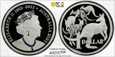 2023 $1 Queen Elizabeth II Memorial Silver PR70DCAM