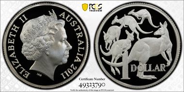 2011 $1 Silver PR70DCAM