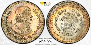 1964-Mo Peso KM-459 MS66