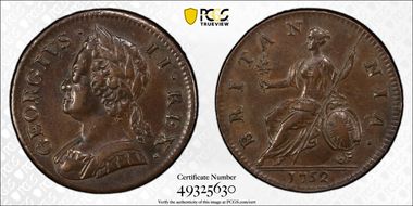 1752 1/2D S-3719 AU55BN