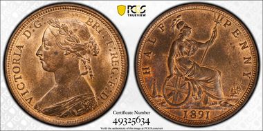 1891 1/2D S-3956 MS64RB