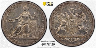 1872 Medal Kahnt-246 Ag AU55