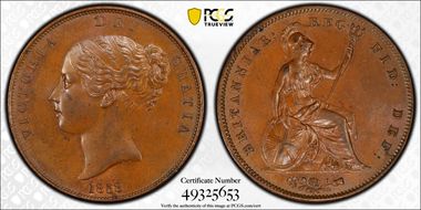 1858/7 1D S-3948 MS62BN