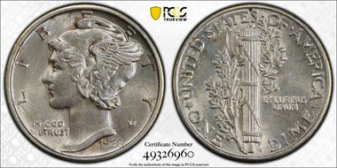 1928 10C AU58