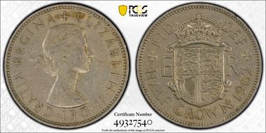 1962 1/2 Cr S-4145 XF45