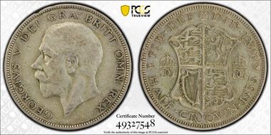 1935 1/2 Cr S-4037 VF30