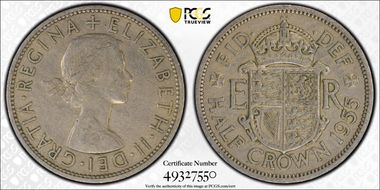 1955 1/2 Cr S-4145 XF45