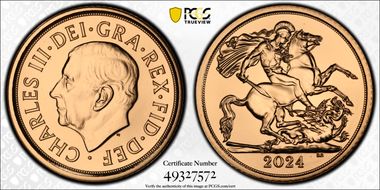 2024 1/2 Sov St. George MS70