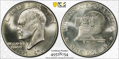 1976-S $1 Silver MS66