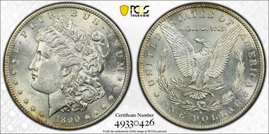 1890-S $1 AU58