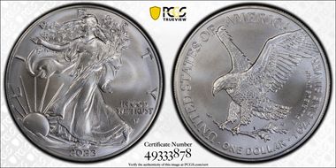 2023 $1 Silver Eagle MS69
