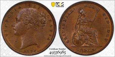 1853 1/4D S-3950 W.W. raised MS64BN