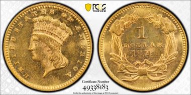 1874 G$1 MS63
