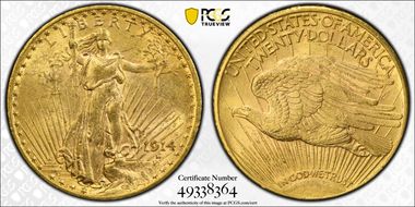 1914 $20 MS60