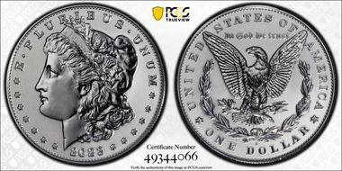 2023-S $1 Morgan Dollar Rev PR Two-Coin Reverse Proof Set PR67