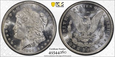 1890-O $1 MS64